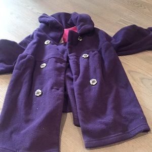 Girls fleece pea coat